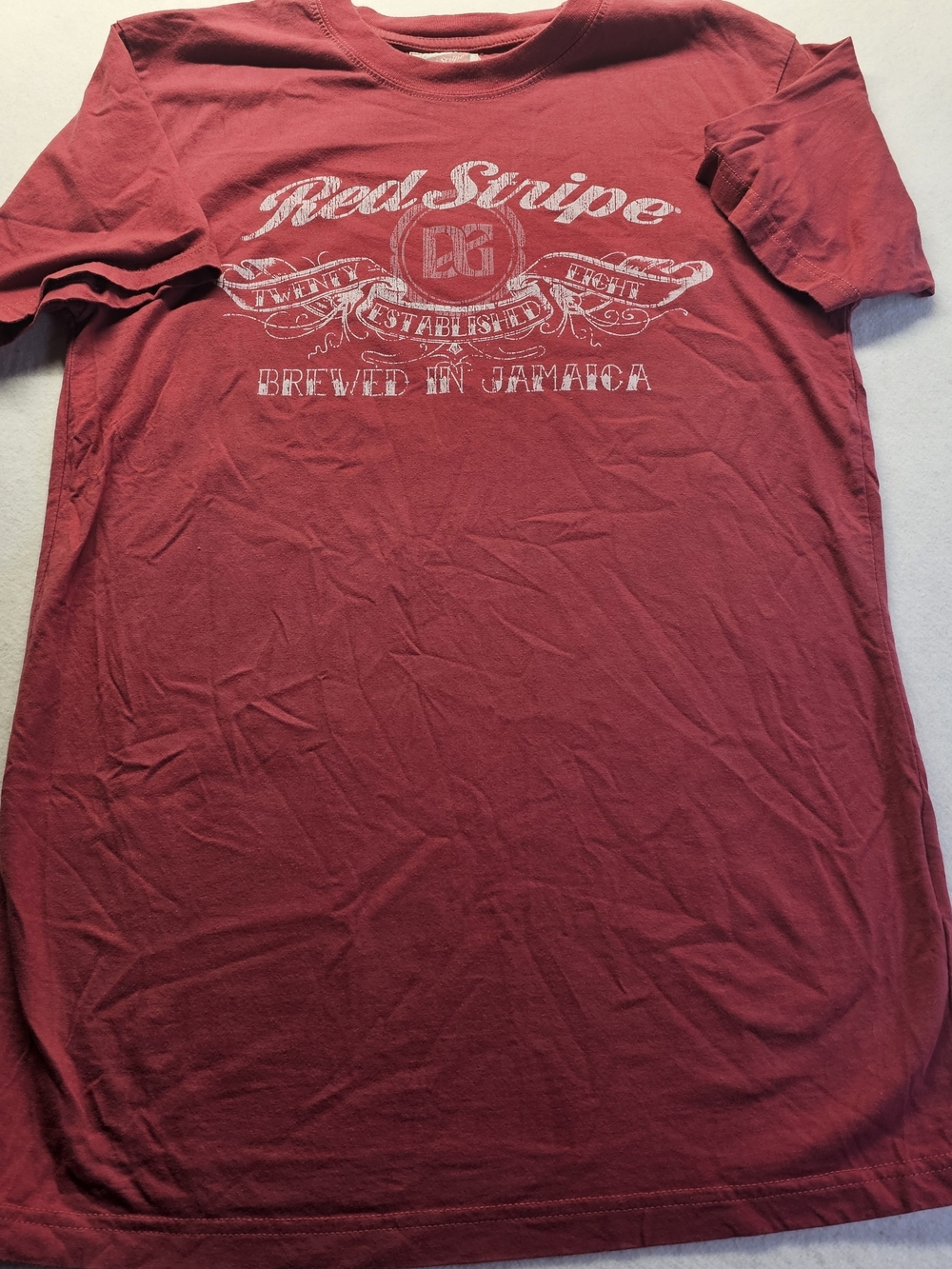 Brewed in Jamaica Graphic Tee - Red